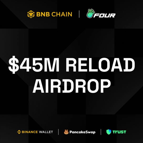 
 BNB Chain и Four.Meme анонсировали аирдроп на $45 млн в BNB		