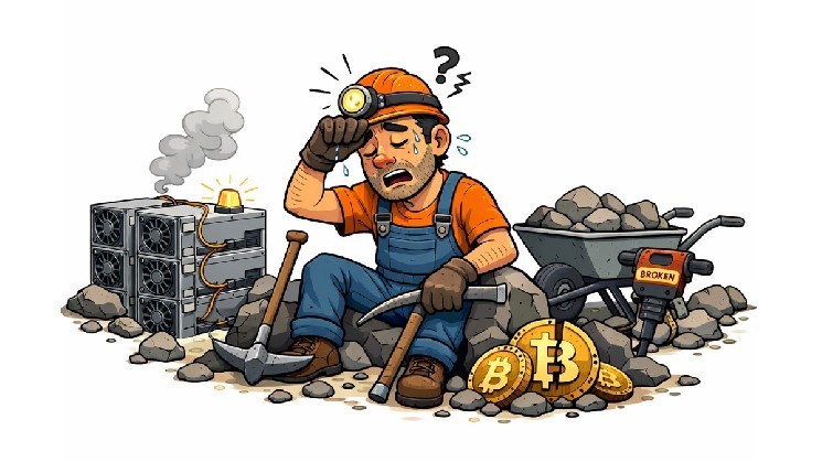 
 Сложность майнинга биткоина снизилась на 7,7%		