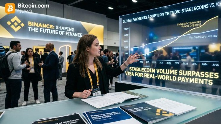 
 Стейблкоины выходят на рынок массовых платежей: Binance сообщает об объёмах, превосходящих показатели Visa		