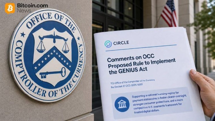 
 &laquo;Circle&raquo; призывает Управление валютного надзора (OCC) утвердить строгие правила в отношении стейблкоинов в соответствии с законом GENIUS		