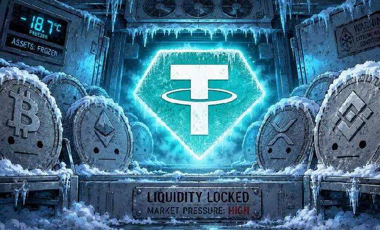 
 Объем блокировок USDT со стороны Tether резко вырос		