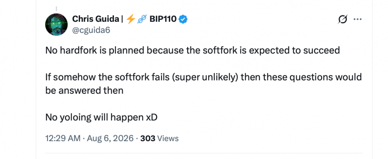 
 Биткойн приближается к разделению цепочки, поскольку сторонники BIP-110 идут наперекор глобальной хеш-мощности		