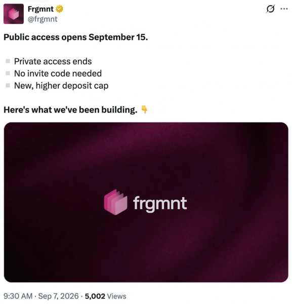 
 Anchorage Digital открывает институциональный доступ к стейблкоину Frgmnt fUSD		