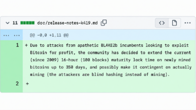 Форк Биткойна BLAKE2b предлагает майнерам подождать 45 дней, прежде чем распоряжаться своими монетами Форк Биткойна BLAKE2b предлагает майнерам подождать 45 дней, прежде чем распоряжаться своими монетами