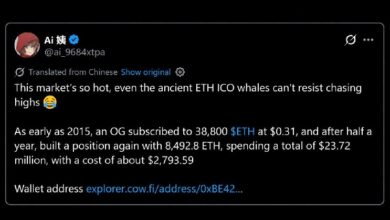 «Кит» эпохи ICO покупает ETH по цене 2 794 доллара, тогда как цена Ethereum сейчас составляет 2 720 долларов