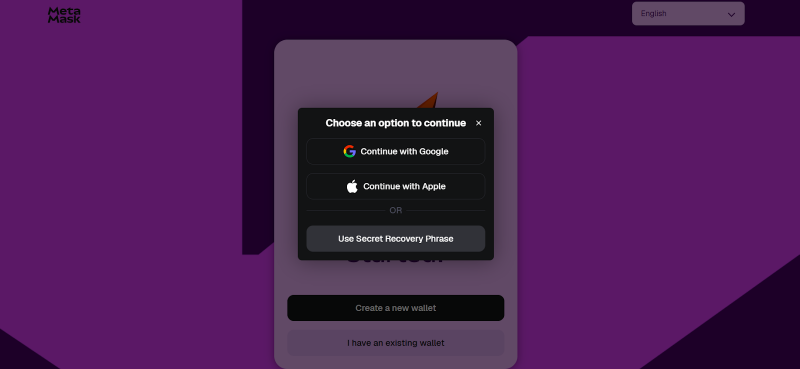 
 MetaMask добавила функцию входа через Google и Apple ID		